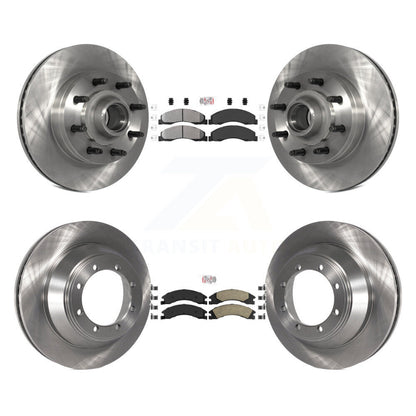Kit de plaquettes en céramique et Rotor de frein, semi-métalliques, avant et arrière, pour Ford E-450 Super Dut