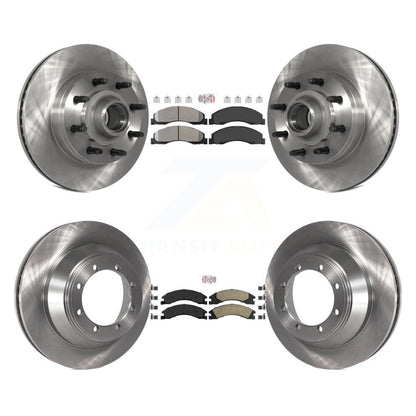 Kit de plaquettes en céramique et Rotor de frein, semi-métalliques, avant et arrière, pour Ford E-450 Super Dut