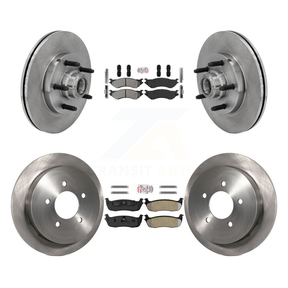 Kit de rotors de frein à disque et plaquettes semi-métalliques avant et arrière, pour Ford F-150 Heritage RW