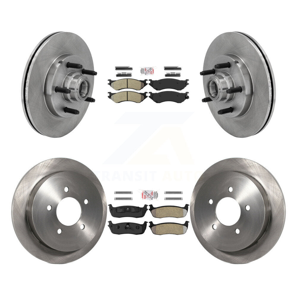 Kit de rotors de frein à disque et plaquettes semi-métalliques avant et arrière, pour Ford F-150 Heritage RW