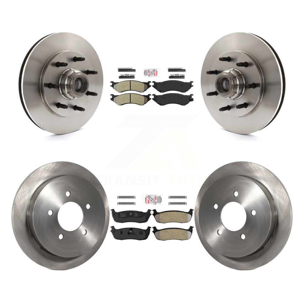 Kit de plaquettes semi-métalliques avant et arrière et disques de frein pour Ford F-150 Heritage RW 2004