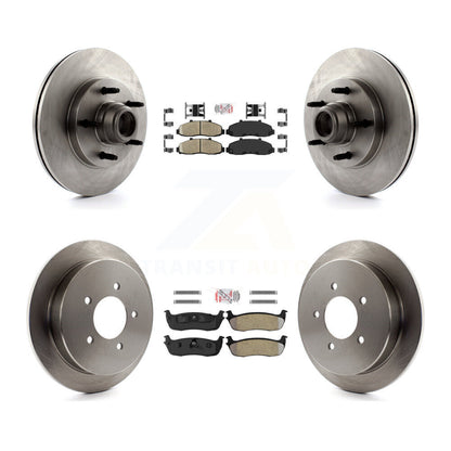 Kit de moyeu de Rotor de frein à disque et plaquettes semi-métalliques avant et arrière en céramique pour Ford F-15