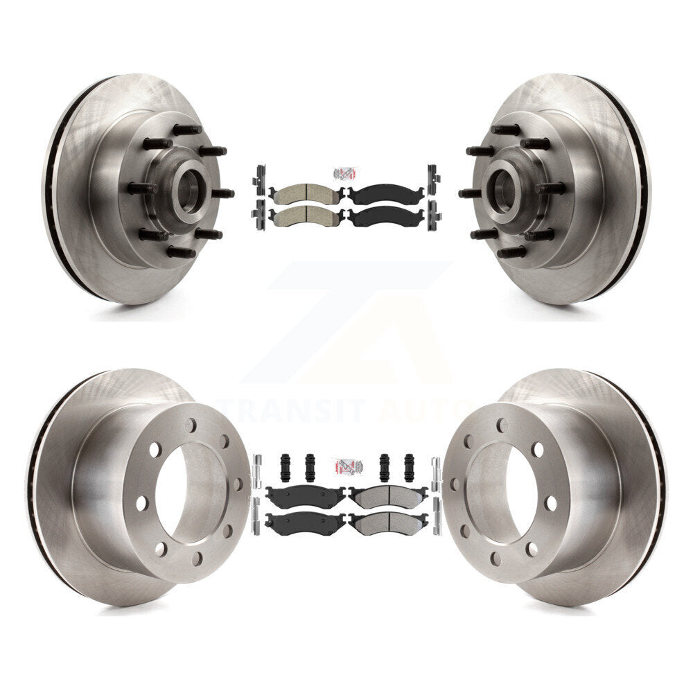 Kit de plaquettes semi-métalliques avant et arrière et rotor de frein à disque pour Dodge Ram 250 2001-2002