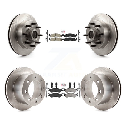 Kit de plaquettes semi-métalliques avant et arrière et rotor de frein à disque pour Dodge Ram 250 2001-2002