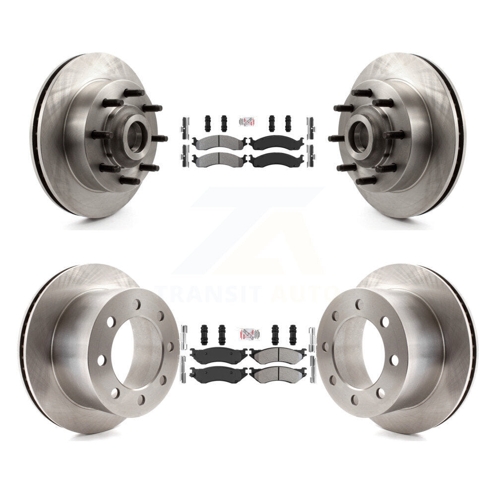 Kit de plaquettes semi-métalliques avant et arrière et rotor de frein à disque pour Dodge Ram 250 2001-2002