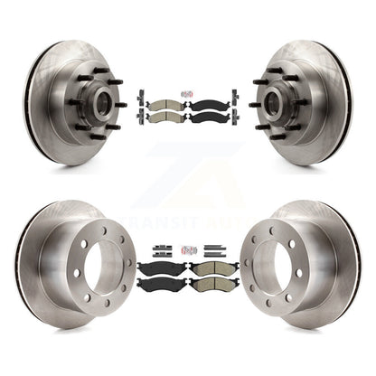 Kit de plaquettes semi-métalliques avant et arrière et rotor de frein à disque pour Dodge Ram 250 2001-2002