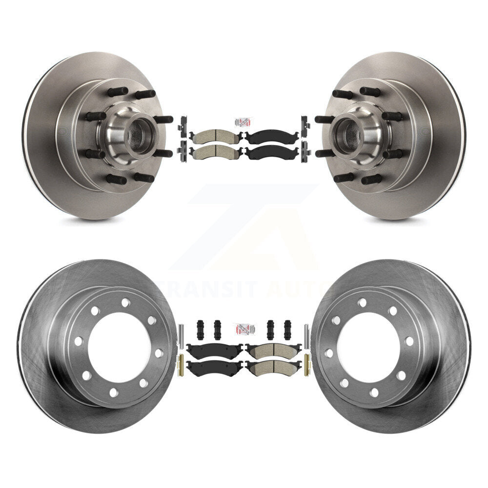 Kit de Rotor de frein à plaquettes semi-métalliques avant et arrière, pour Ford E-350 Super Duty Econolin