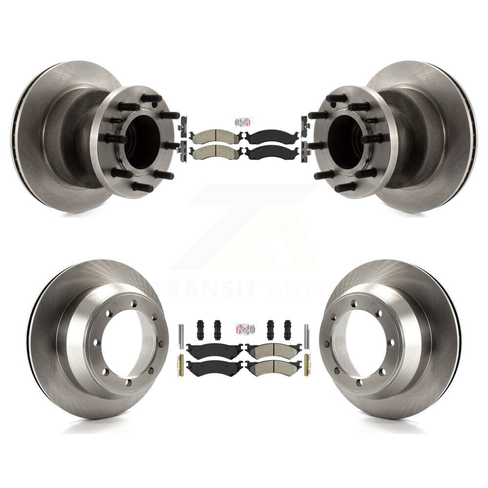 Kit de Rotor de frein à plaquettes semi-métalliques avant et arrière, pour Ford E-350 Super Duty Econolin