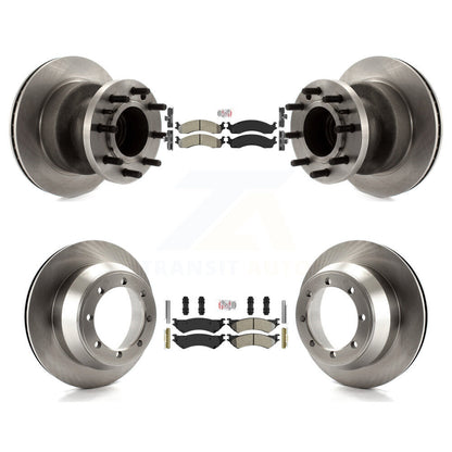 Kit de Rotor de frein à plaquettes semi-métalliques avant et arrière, pour Ford E-350 Super Duty Econolin