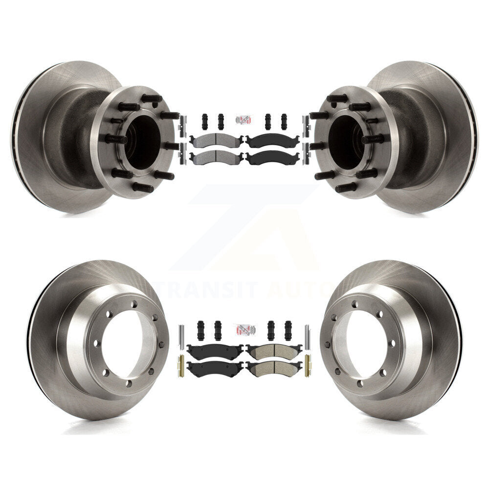 Kit de Rotor de frein à plaquettes semi-métalliques avant et arrière, pour Ford E-350 Super Duty Econolin