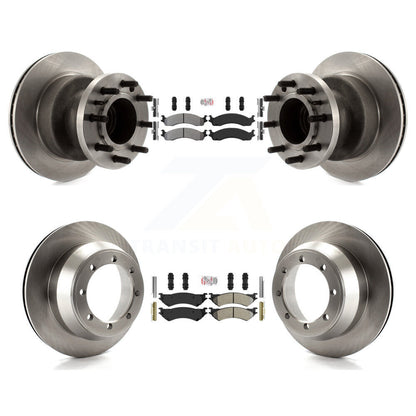Kit de Rotor de frein à plaquettes semi-métalliques avant et arrière, pour Ford E-350 Super Duty Econolin