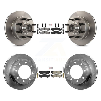 Kit de Rotor de frein à plaquettes semi-métalliques avant et arrière, pour Ford E-350 Super Duty Econolin