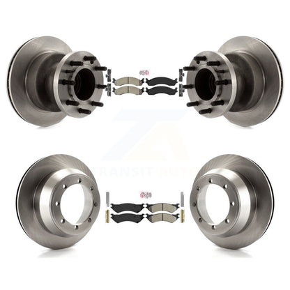 Kit de Rotor de frein à plaquettes semi-métalliques avant et arrière, pour Ford E-350 Super Duty Econolin