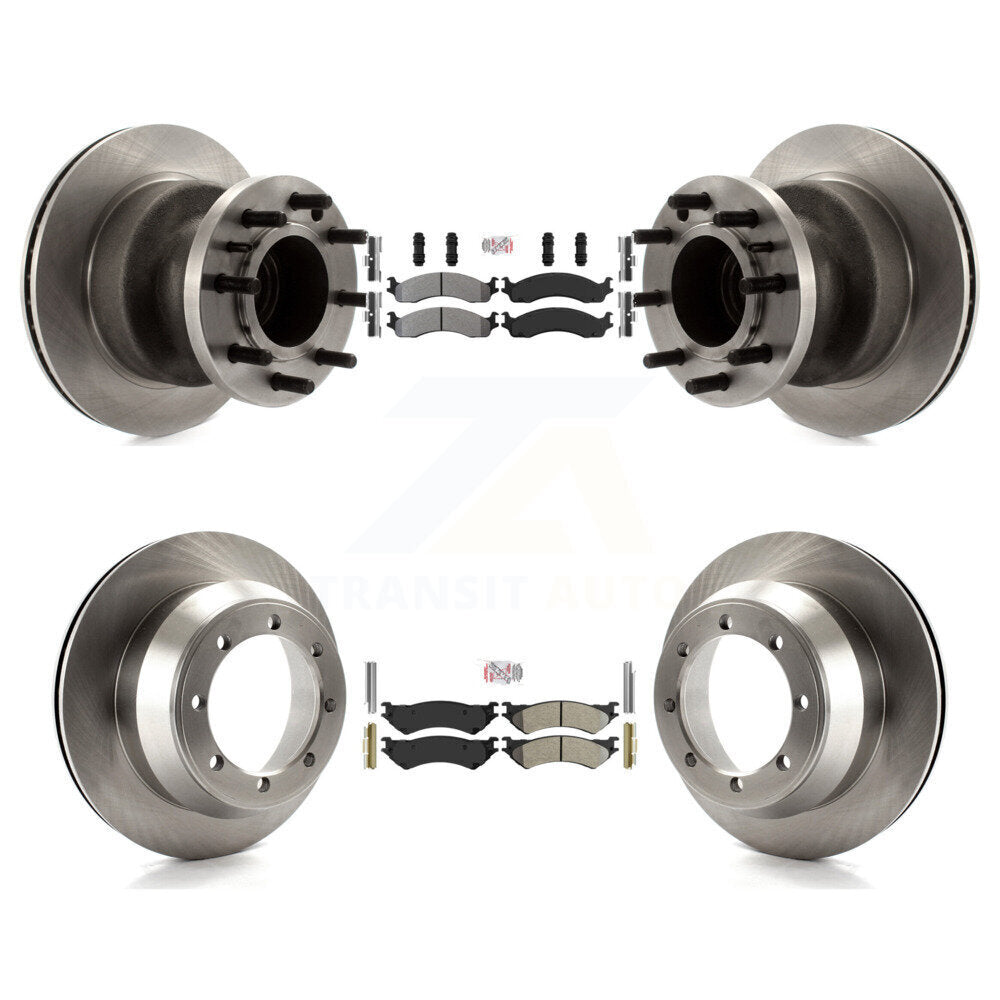 Kit de Rotor de frein à plaquettes semi-métalliques avant et arrière, pour Ford E-350 Super Duty Econolin