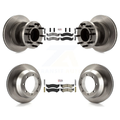 Kit de Rotor de frein à plaquettes semi-métalliques avant et arrière, pour Ford E-350 Super Duty Econolin