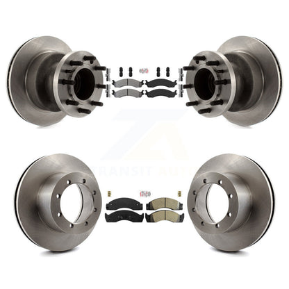 Kit de Rotor de frein à plaquettes semi-métalliques avant et arrière, pour Ford E-450 Super Duty Econolin