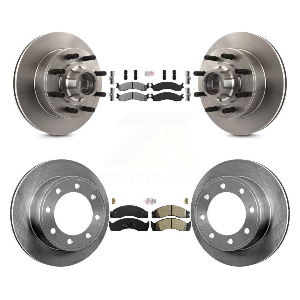 Kit de rotors de frein à disque à plaquettes semi-métalliques avant et arrière, pour Ford Econoline Super Dut