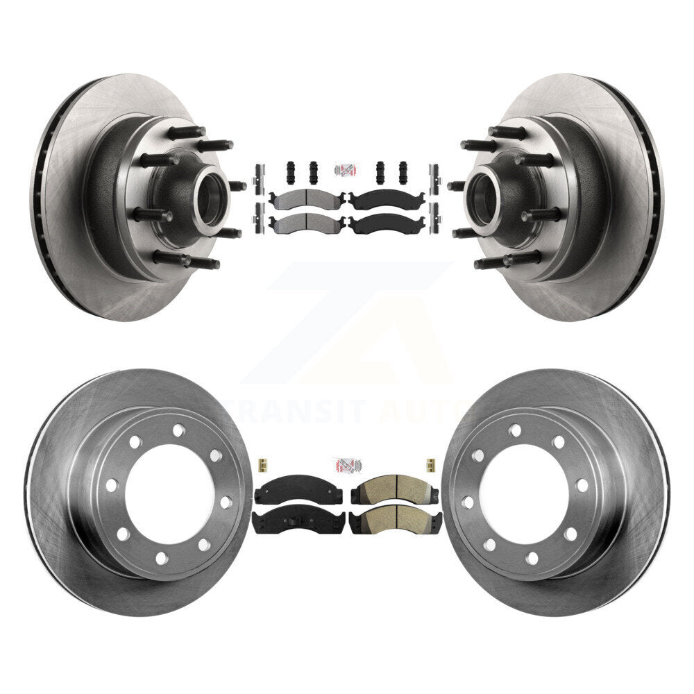 Kit de rotors de frein à disque à plaquettes semi-métalliques avant et arrière, pour Ford Econoline Super Dut