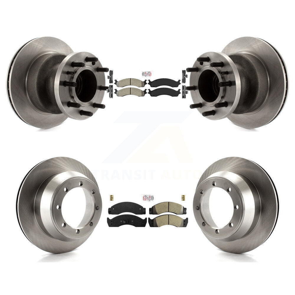 Kit de rotors de frein à disque à plaquettes semi-métalliques avant et arrière, pour Ford Econoline Super Dut