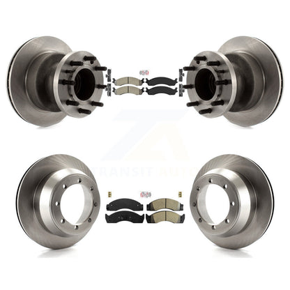 Kit de rotors de frein à disque à plaquettes semi-métalliques avant et arrière, pour Ford Econoline Super Dut