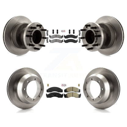 Kit de rotors de frein à disque à plaquettes semi-métalliques avant et arrière, pour Ford Econoline Super Dut
