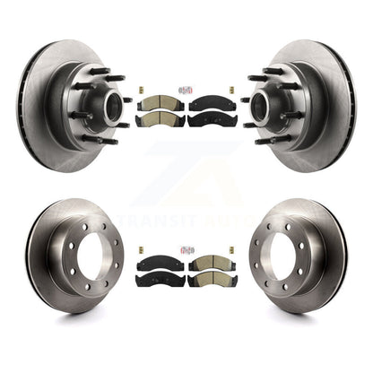 Kit de Rotor de frein à plaquettes semi-métalliques avant et arrière, pour Ford E-450 Econoline Super Dut