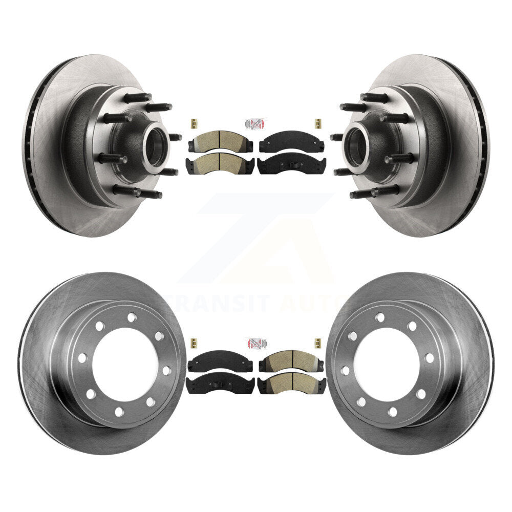 Kit de Rotor de frein à plaquettes semi-métalliques avant et arrière, pour Ford E-450 Econoline Super Dut