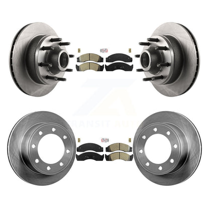 Kit de Rotor de frein à plaquettes semi-métalliques avant et arrière, pour Ford E-450 Econoline Super Dut