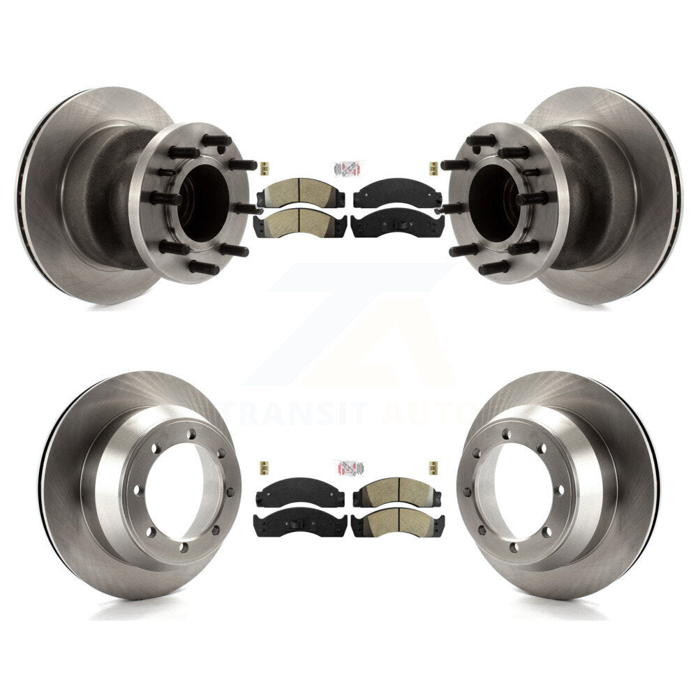 Kit de Rotor de frein à plaquettes semi-métalliques avant et arrière, pour Ford E-450 Econoline Super Dut