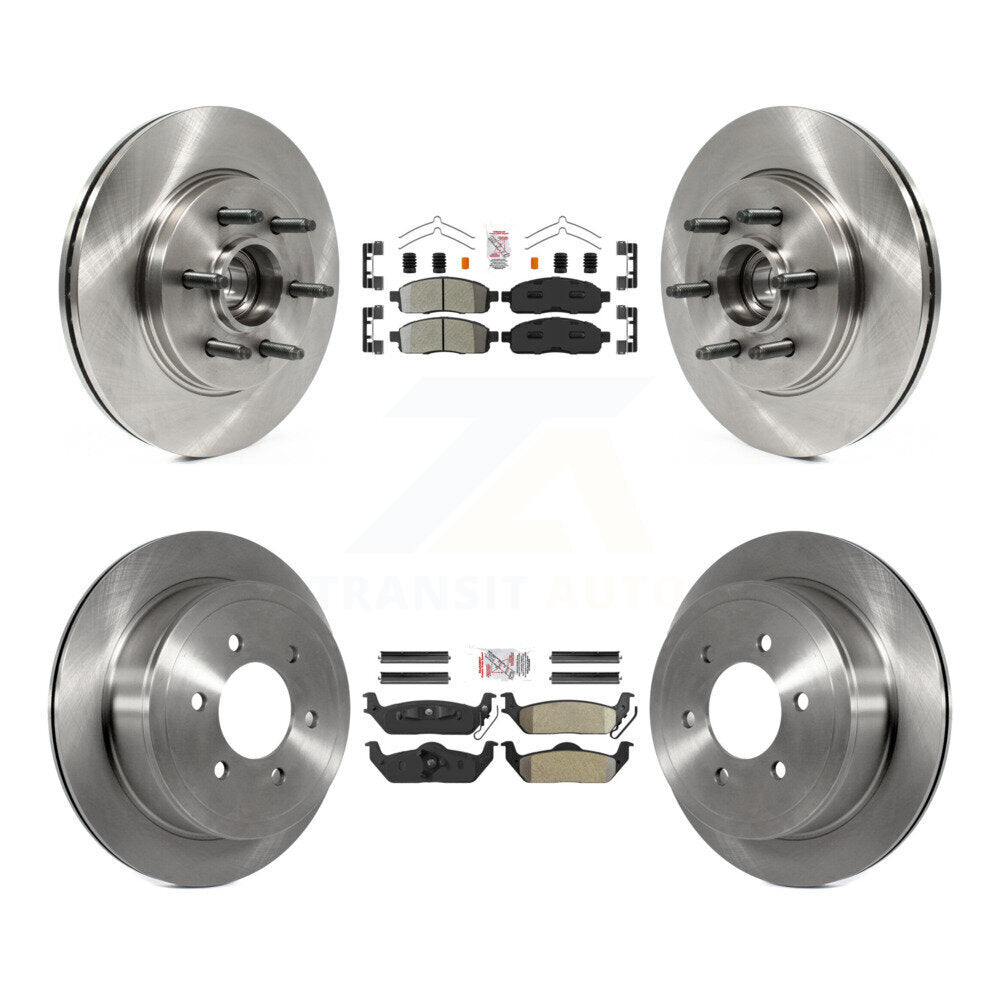 Kit de rotors de frein à plaquettes semi-métalliques avant et arrière, pour Ford F-150 Lincoln Mark LT RW