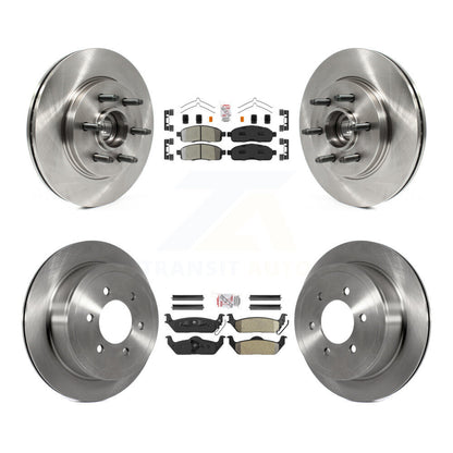 Kit de rotors de frein à plaquettes semi-métalliques avant et arrière, pour Ford F-150 Lincoln Mark LT RW
