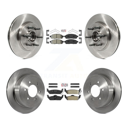 Kit de rotors de frein à plaquettes semi-métalliques avant et arrière, pour Ford F-150 Lincoln Mark LT RW