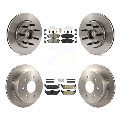 Kit de rotors de frein à plaquettes semi-métalliques avant et arrière, pour Ford F-150 Lincoln Mark LT RW