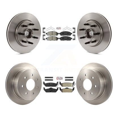 Kit de rotors de frein à plaquettes semi-métalliques avant et arrière, pour Ford F-150 Lincoln Mark LT RW