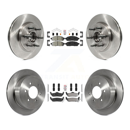 Kit de rotors de frein à plaquettes semi-métalliques avant et arrière, pour Ford F-150 Lincoln Mark LT RW