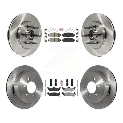 Kit de rotors de frein à plaquettes semi-métalliques avant et arrière, pour Ford F-150 Lincoln Mark LT RW