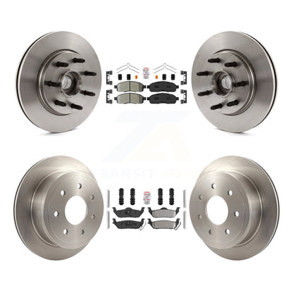 Kit de rotors de frein à plaquettes semi-métalliques avant et arrière, pour Ford F-150 Lincoln Mark LT RW