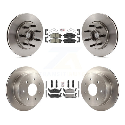 Kit de rotors de frein à plaquettes semi-métalliques avant et arrière, pour Ford F-150 Lincoln Mark LT RW