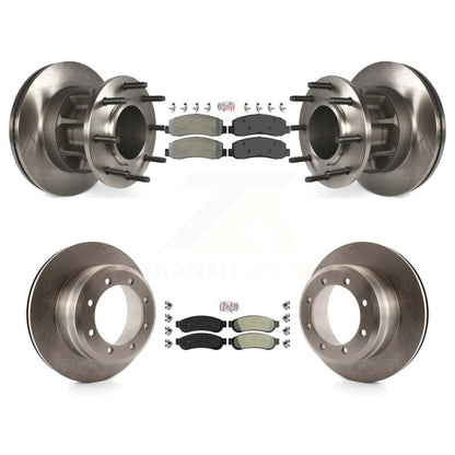 Kit de Rotor de frein à plaquettes semi-métalliques avant et arrière, pour Ford F-350 Super Duty RW 09-10