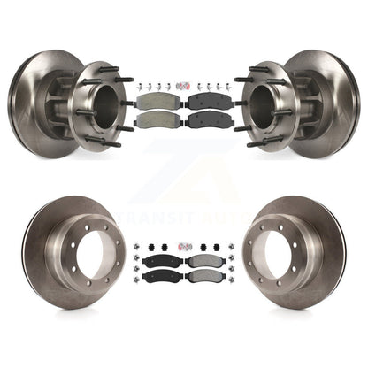 Kit de Rotor de frein à plaquettes semi-métalliques avant et arrière, pour Ford F-350 Super Duty RW 09-10