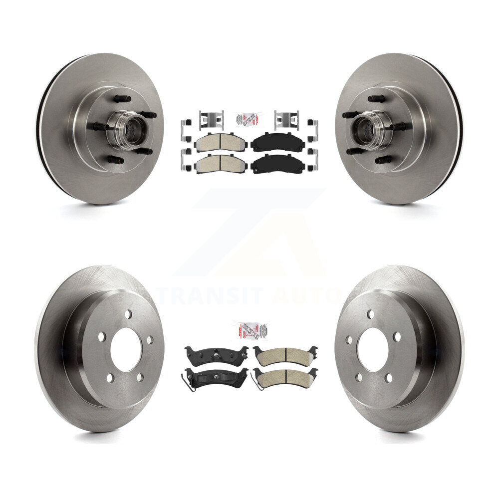 Kit de Rotor de frein à plaquettes semi-métalliques avant et arrière, pour Ford Explorer RWD à partir de 01 02