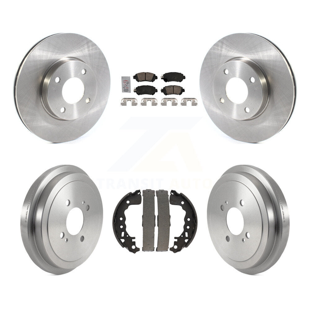 Rotors de frein à disque avant et arrière, plaquettes en céramique et Kit de batterie pour Nissan kick Versa