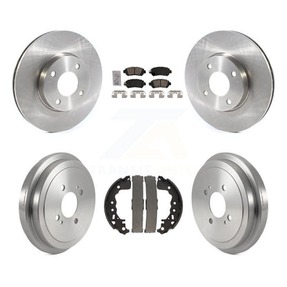 Rotors de frein à disque avant et arrière, plaquettes en céramique et Kit de batterie pour Nissan kick Versa