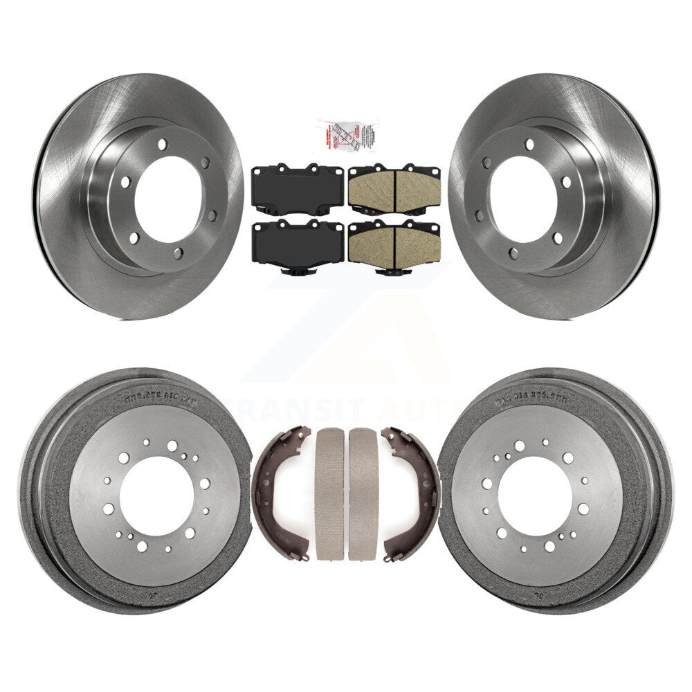 Rotors de frein à disque avant et arrière, tampons en céramique et Kit de tambour pour Toyota 4Runner