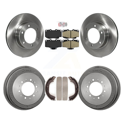 Rotors de frein à disque avant et arrière, tampons en céramique et Kit de tambour pour Toyota 4Runner