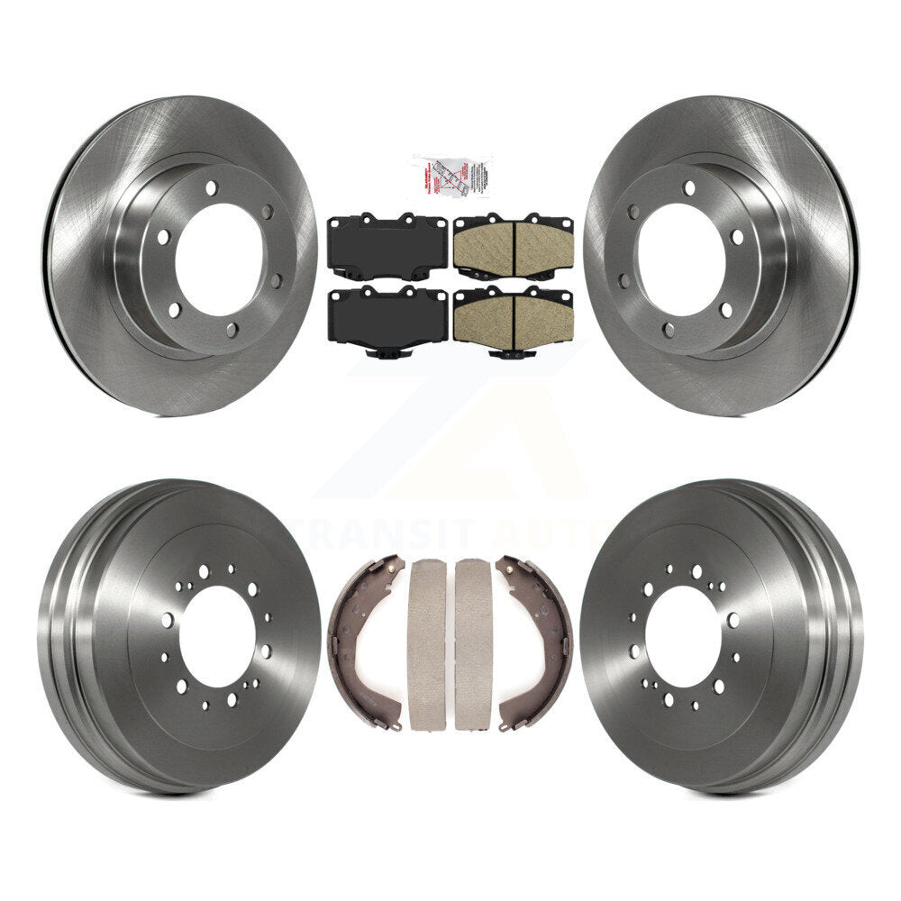Rotors de frein à disque avant et arrière, tampons en céramique et Kit de tambour pour Toyota 4Runner