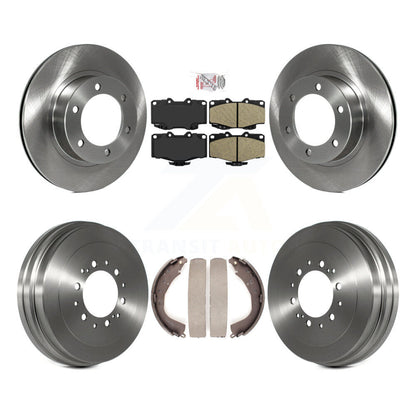 Rotors de frein à disque avant et arrière, tampons en céramique et Kit de tambour pour Toyota 4Runner