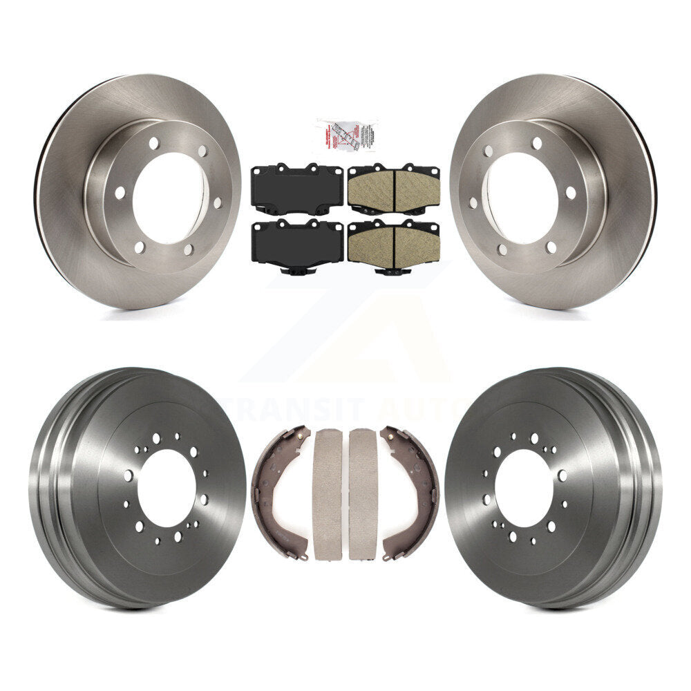 Rotors de frein à disque avant et arrière, tampons en céramique et Kit de tambour pour Toyota 4Runner