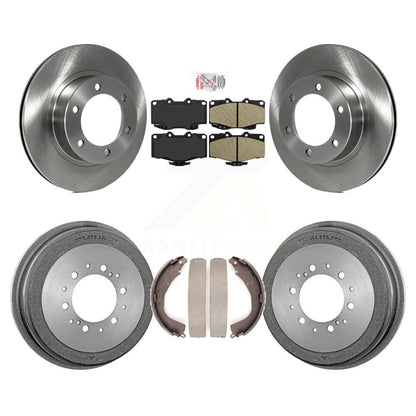 Rotors de frein à disque avant et arrière, tampons en céramique et Kit de tambour pour Toyota 4Runner
