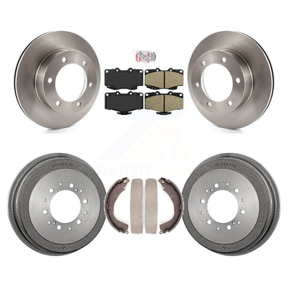 Rotors de frein à disque avant et arrière, tampons en céramique et Kit de tambour pour Toyota 4Runner